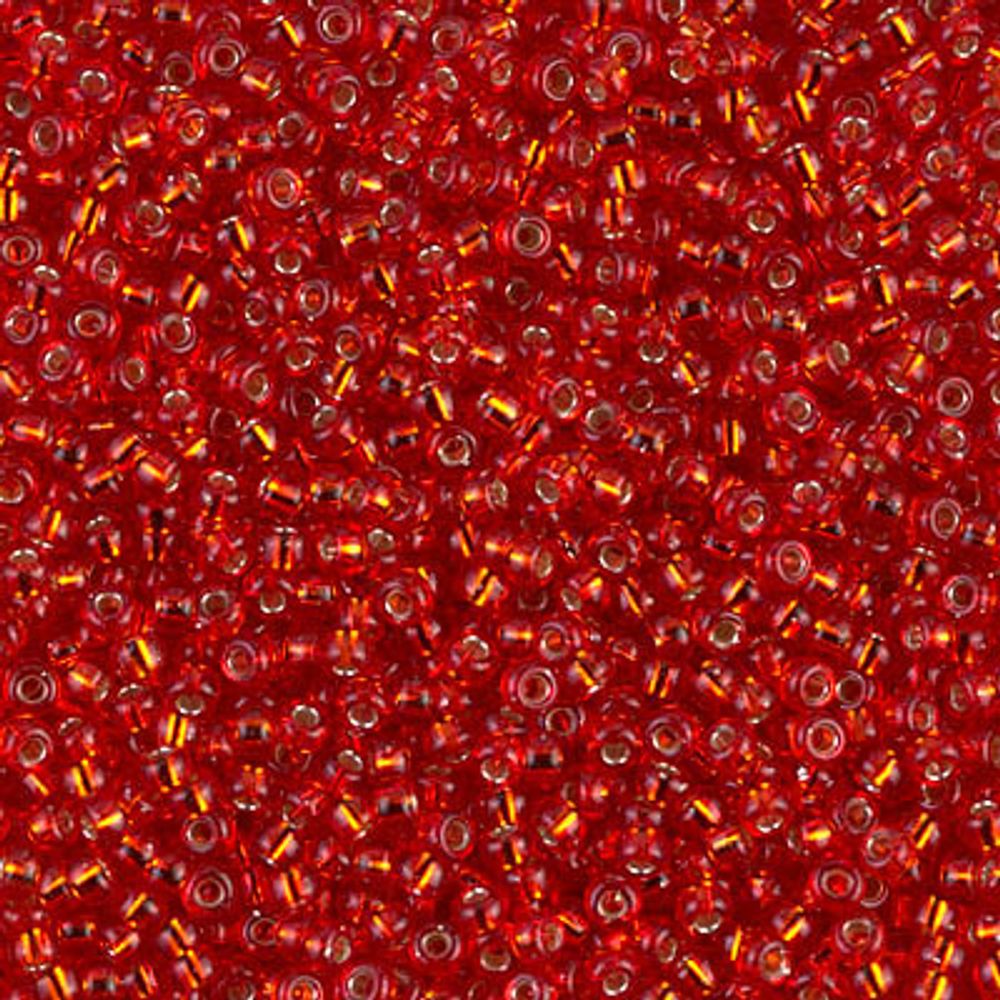 Miyuki Seed Beads 11/0 Flame Red Silver Lined SB0010