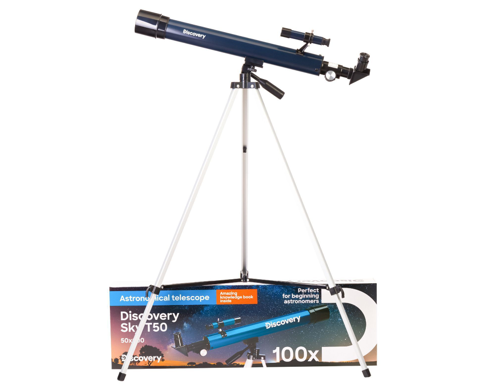 Телескоп Levenhuk Discovery Sky T50 с книгой Космос. Непустая пустота