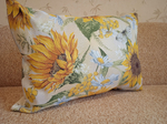 Декоративная гобеленовая наволочка для интерьерной подушки Подсолнухи 68х47