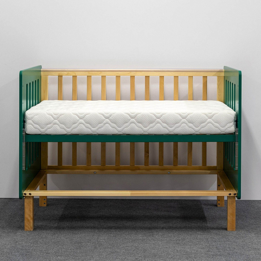 Кровать Antemi Mari 120х60 Ник 14 3/д Зеленый/дерево