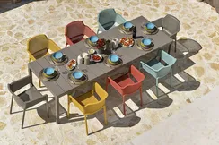 Стол пластиковый раздвижной Rio, 210-280х100 см, тортора