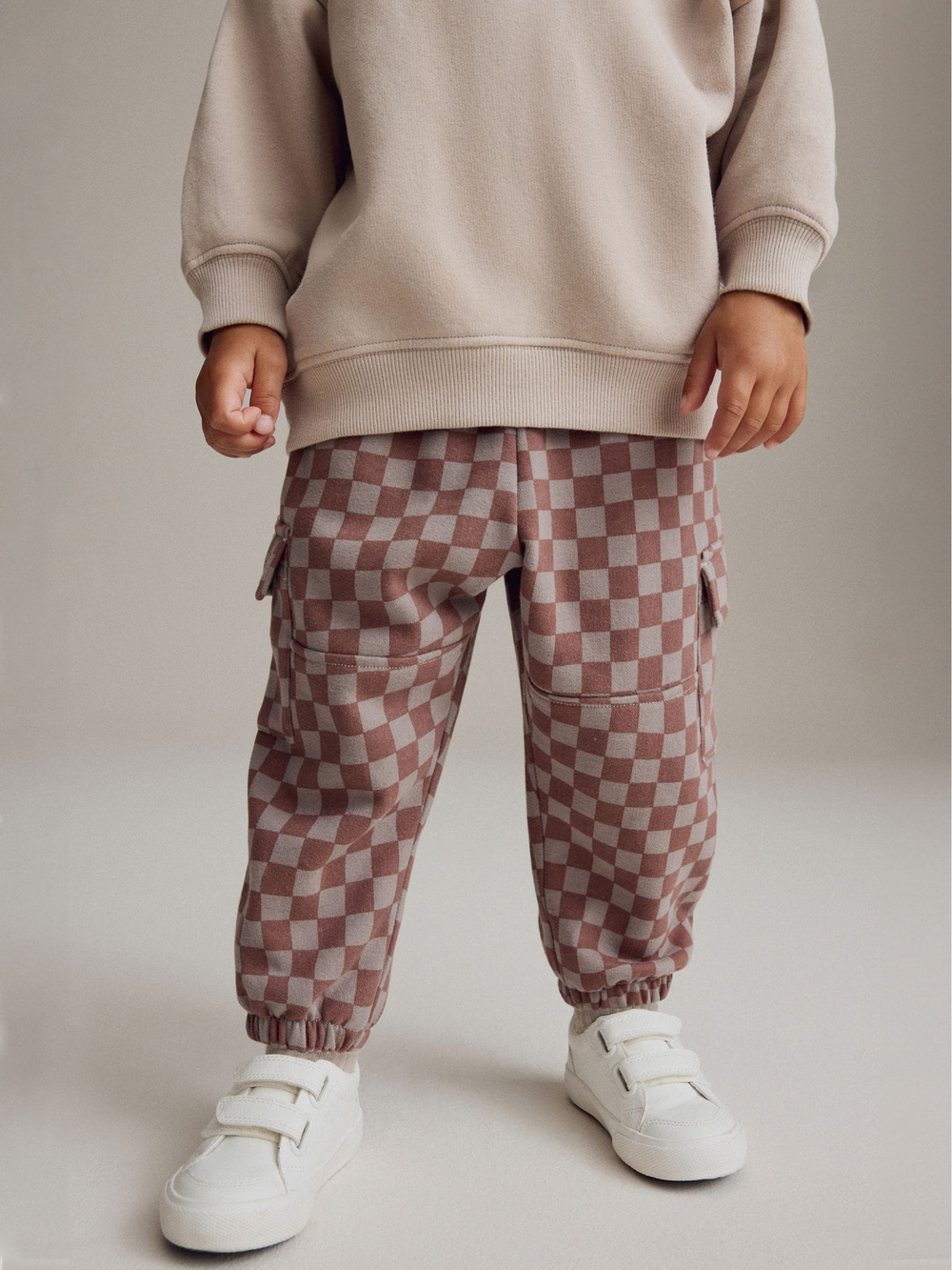 Толстовка и джоггеры в комплекте для мальчика Next B16-821, Серый, Коричневый