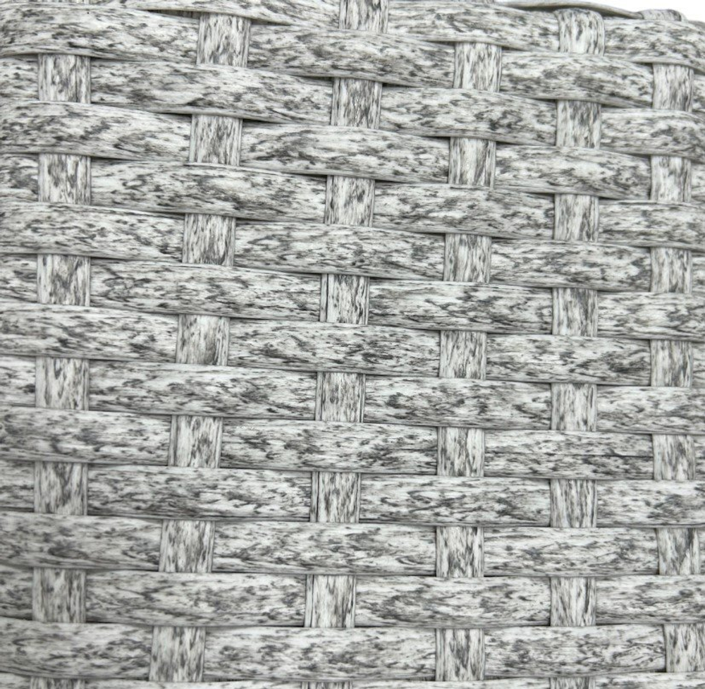 Шезлонг-лежак плетеный ReeHouse Tama, белый люкс