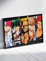 Постер плакат Всемогущий И Ученики My Hero Academia Моя Геройская Академия