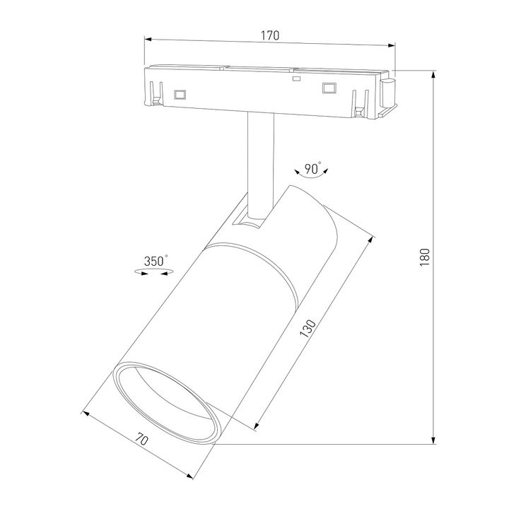 Трековый светодиодный светильник Elektrostandard Slim Magnetic 85013/01 a067380
