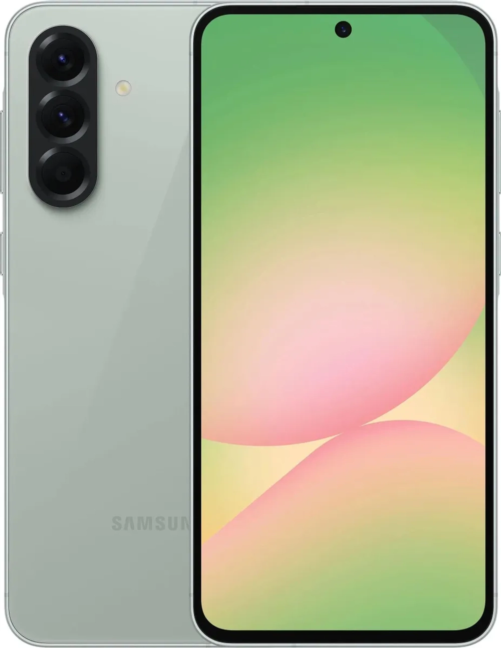 Смартфон Samsung SM-A566E Galaxy A56 5G 256Gb 8Gb зеленый моноблок 3G 4G 2Sim 6.7" 1080x2340 Android 15 50Mpix 802.11 a/b/g/n/ac/ax NFC GPS GSM900/1800 GSM1900 Protect