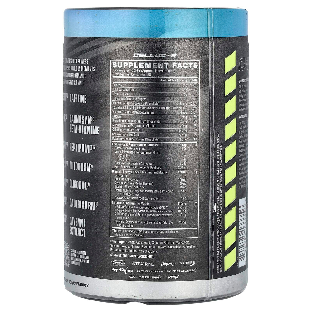 C4 / Cellucor, C4, Ultimate Shred, перед тренировкой, Frozen Bombsicle, 406 г (14,3 унции)
