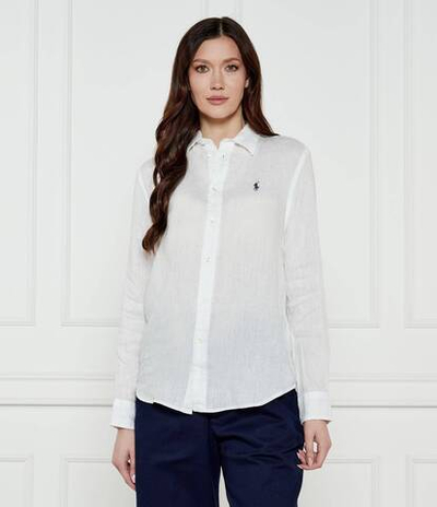 Льняная рубашка POLO RALPH LAUREN - белый(211970730)