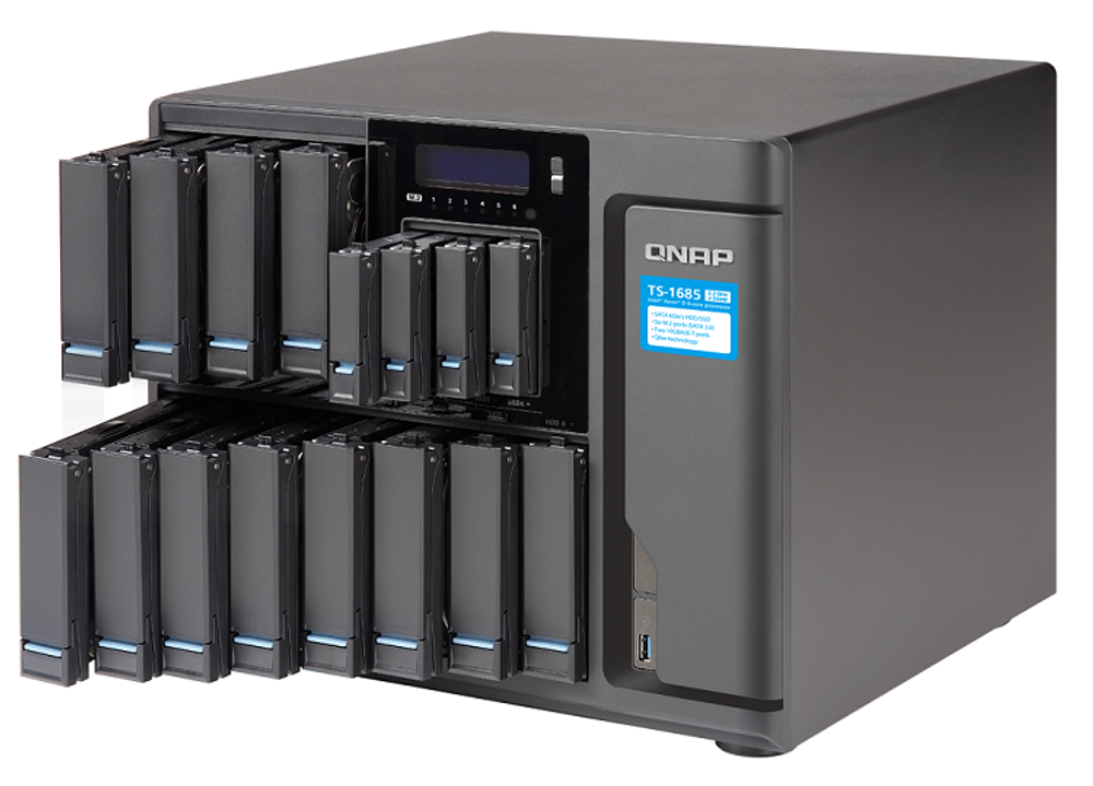 Сетевой RAID-накопитель  QNAP TS-1685-D1531-16G