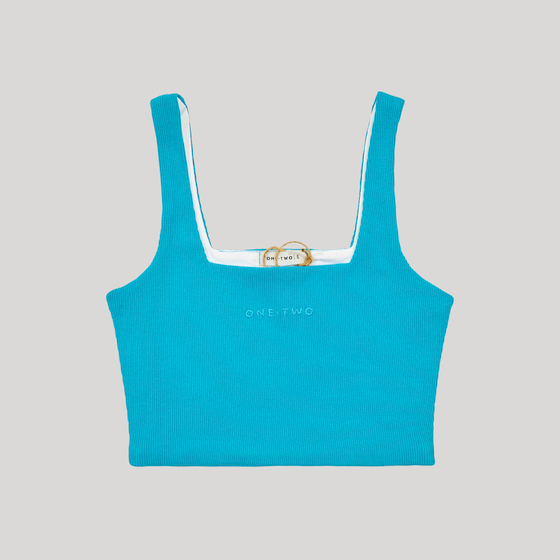 Crop Top Blue Jewel