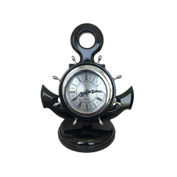 Бриг+ Настольные часы Якорь "Черное Серебро"