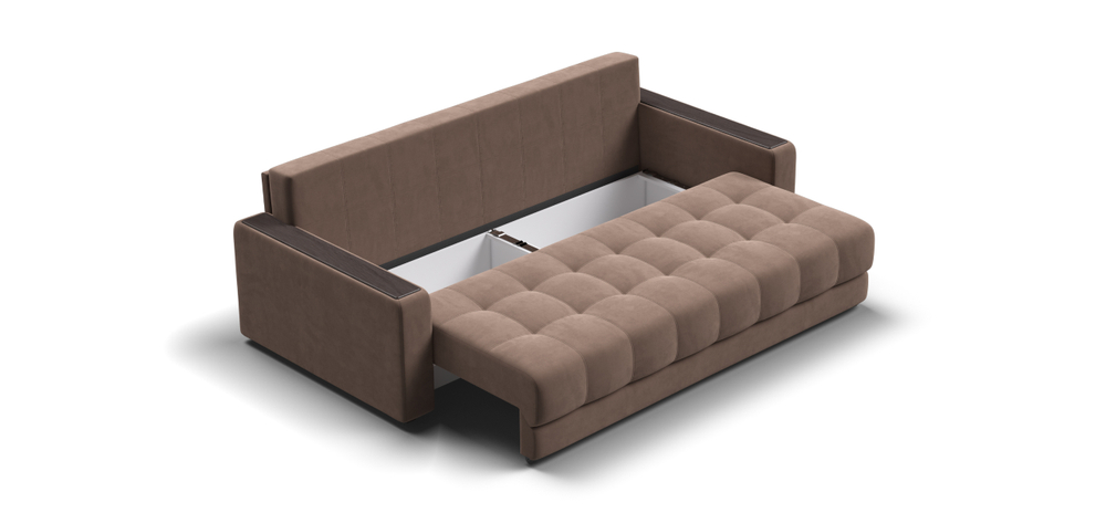 Диван Босс Велюр Монолит мокко