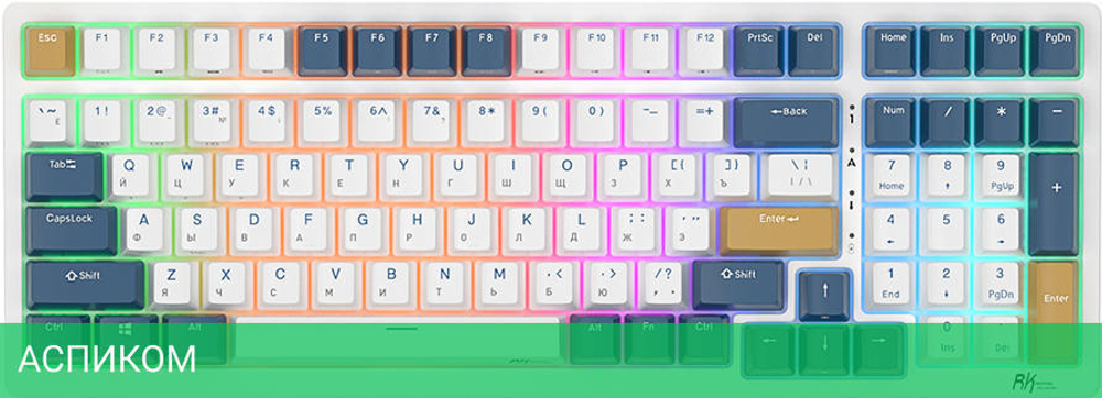 Клавиатура Royal Kludge RK98 Red switch/Klein Blue