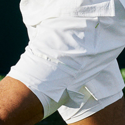 Теннисные шорты Adidas London 2in1 Shorts 7" - white
