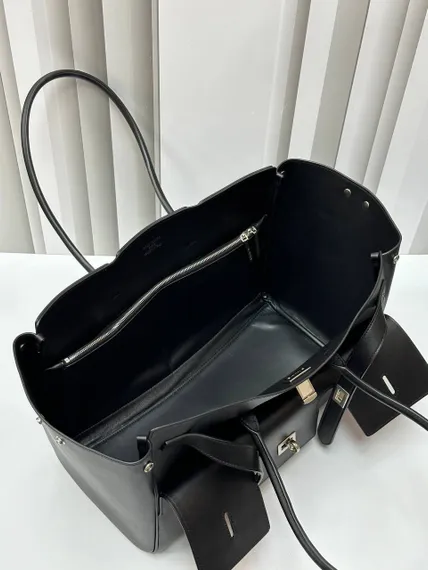 Сумка BALENCIAGA Bel Air Carry All Bag черный/серебро