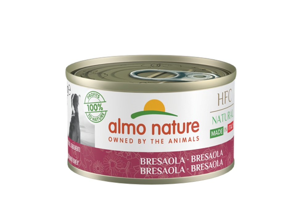 Almo Nature Kонсервы для собак Итальянские рецепты: "Говядина Брезаола" (HFC - Natural - Made in Italy - Bresaola ) 0,095 кг