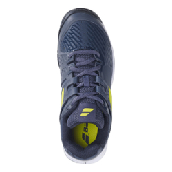 Детские теннисные кроссовки Babolat Propulse Clay Court Shoe Kids - Dark Blue, Neon Green