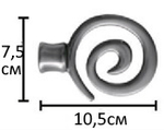 Наконечники "Флексо Ост" кованых карнизов для штор d20 мм, цвет нержавеющая сталь
