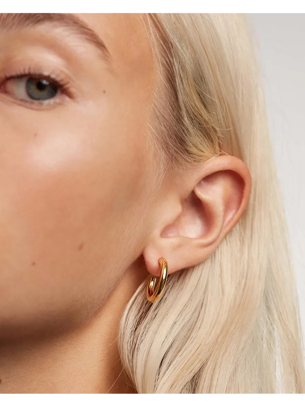 Серьги Medium Cloud серебро 925 пробы покрытое золотом