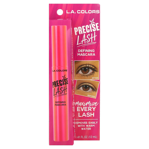 L.A. Colors, Precise Lash, подчеркивающая тушь, CBMS814, черная, 12 мл (0,41 жидк. унции)