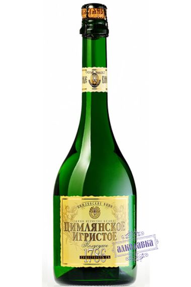 Цимлянское игристое. Вино игристое полусухое. 0,75 Л