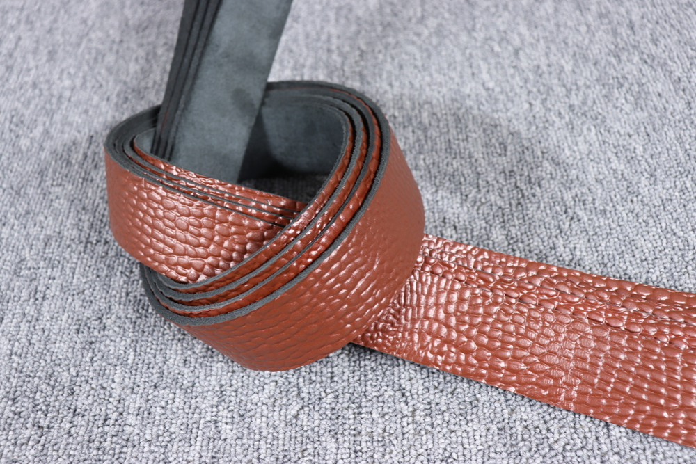 Ременная заготовка Медная с лицевой отделкой + плита Шаргень 3,3-3,8