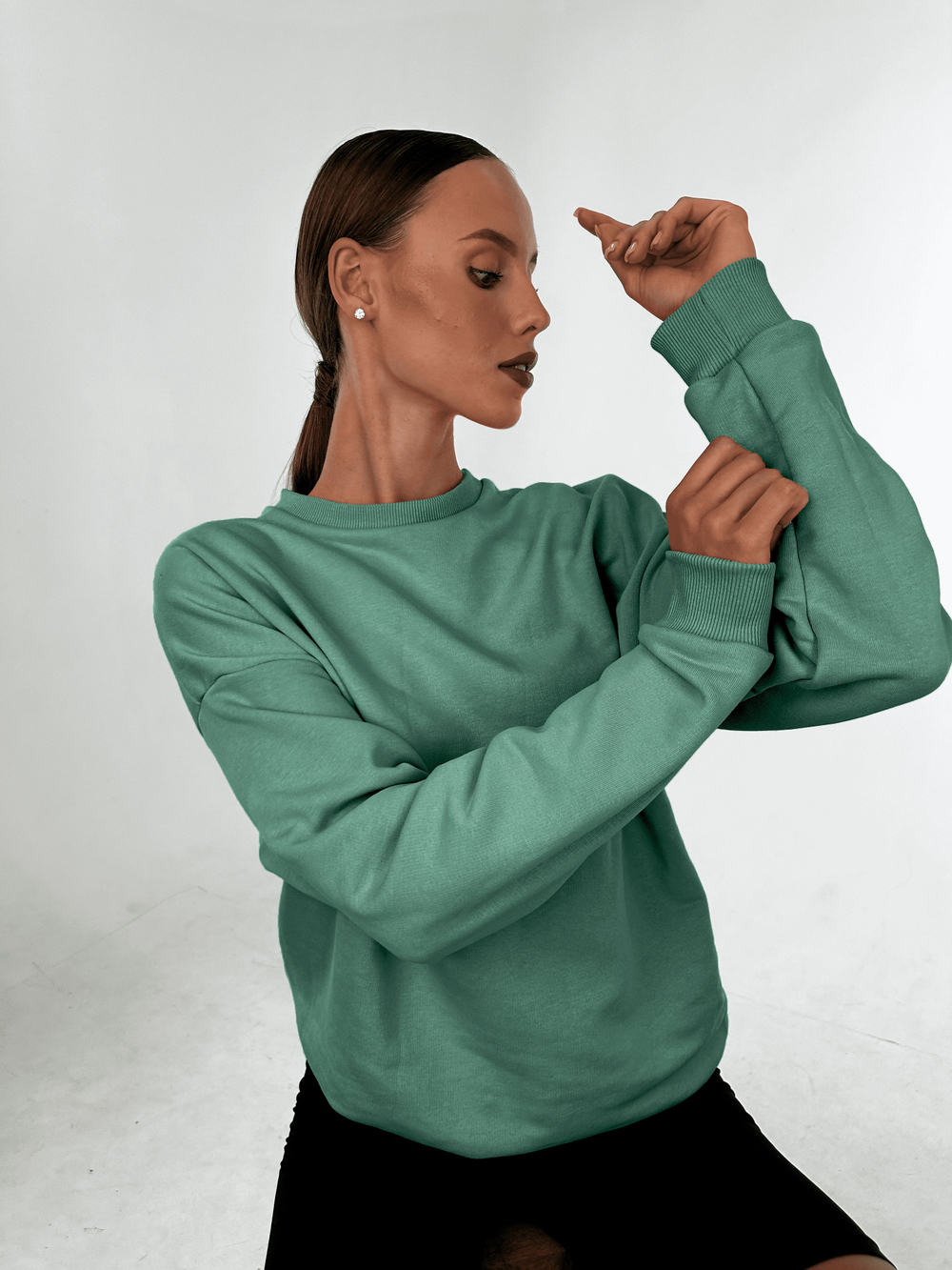 Свитшот женский оверсайз хлопок толстовка