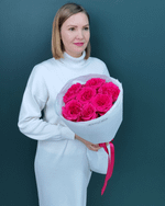 Роза малиновая Фулл Монти,7шт(00451)