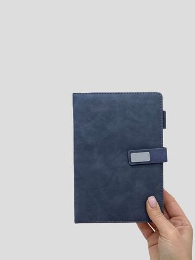 Блокнот А5 в линейку 170 л серо-синий (8412-3)