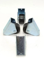 Колесики для мебели неповоротные обрезиненные для дивана