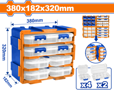 Модульная система хранения 380х182х320 мм (4) WADFOW WTB8346