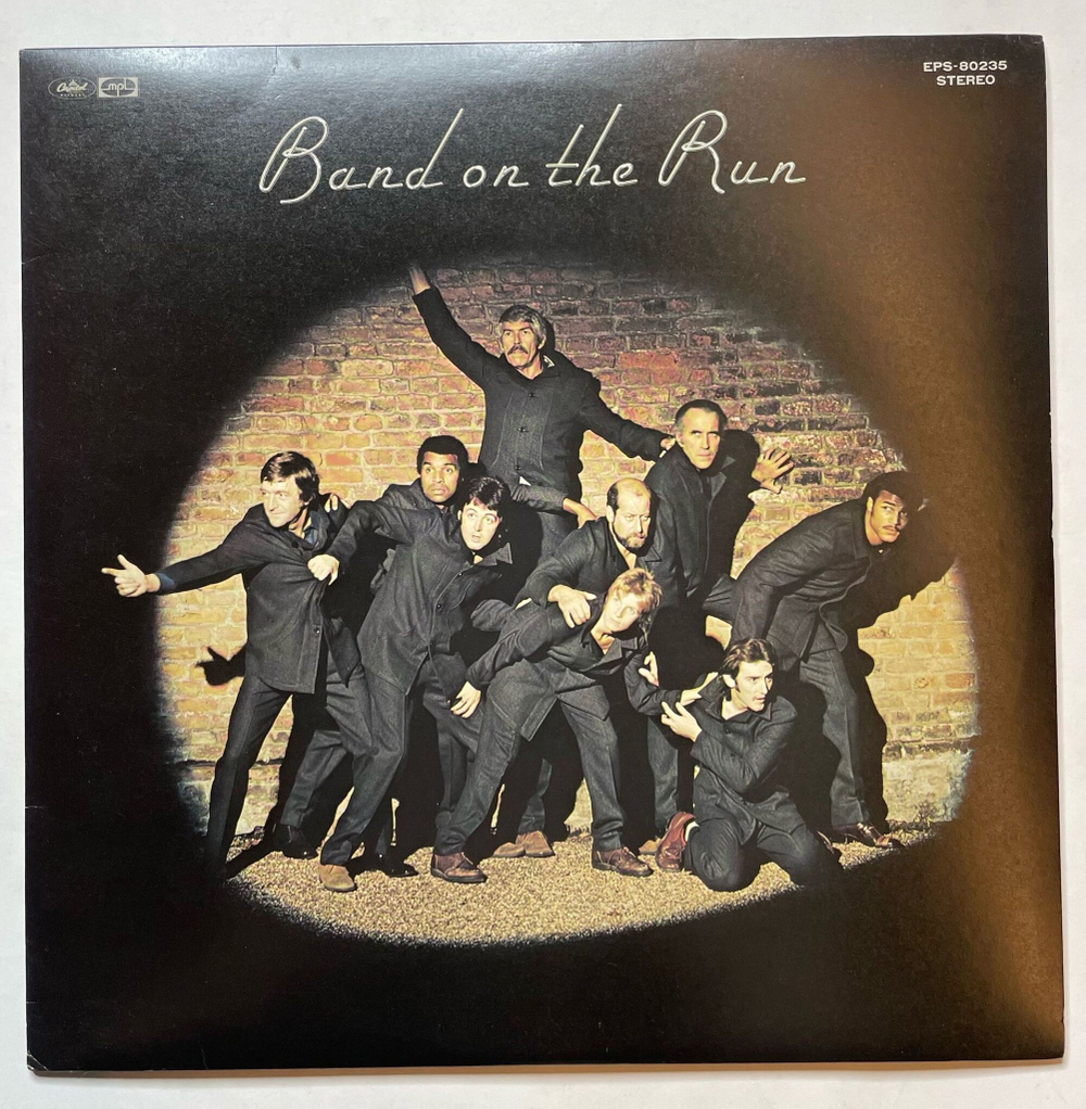 Винтажная виниловая пластинка LP Paul McCartney And Wings Band On The Run (Japan 1975) (No Obi) (Poster)