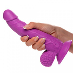 Реалистичный фаллоимитатор Pop Peckers With Balls (21,5×4,5 см) фиолетовый