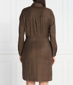 Хлопковое платье ADERIRE Weekend MaxMara - коричневый(522605336)