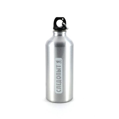 Бутылка питьевая "Следопыт", алюм., с карабином, 600 мл