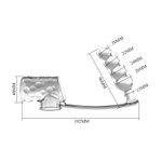 Прозрачная насадка на пенис и мошонку с анальным стимулятором Rilley