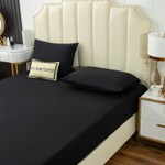 Комплект постельного белья Однотонный Сатин на резинке CSR020