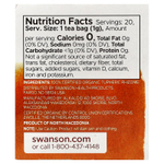 Swanson Vitamins, 100% органический чай с куркумой, без кофеина, 20 чайных пакетиков, 20 г (0,7 унции)