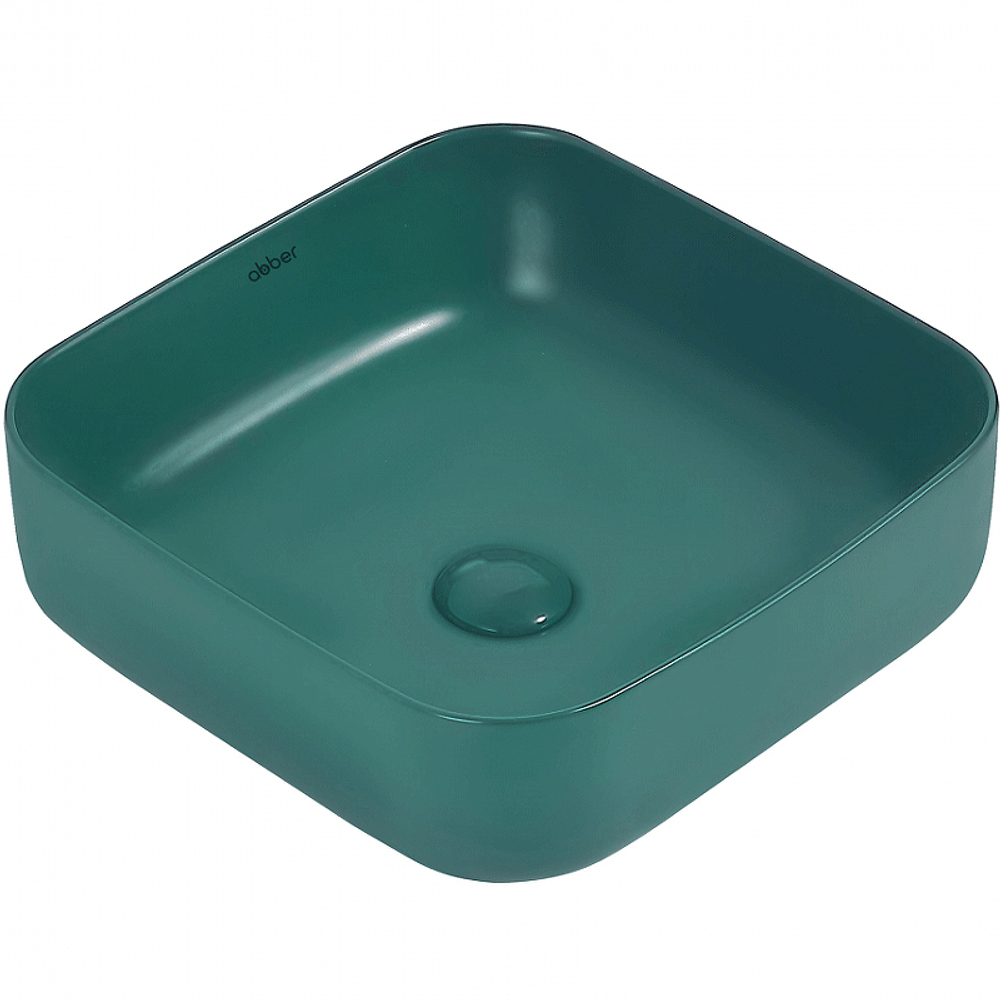 Раковина-чаша Abber Rechteck 39 AC2211MBG Темно-зеленая матовая