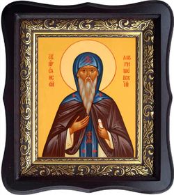 Елисей Лавришевский, преподобный. Икона на холсте в ктоте