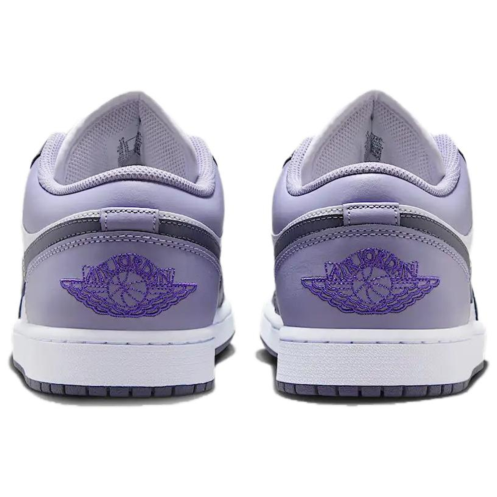 Jordan Air Jordan 1 Cushioning Low top Vintage Basketball Shoes Men's Purple White