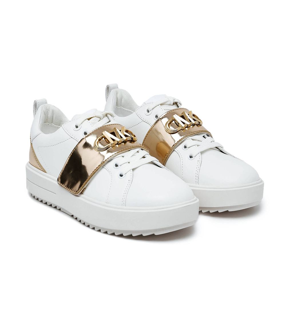 Кожаные кроссовки emmett strap lace up Michael Kors - белый(43F2EMFS3L)