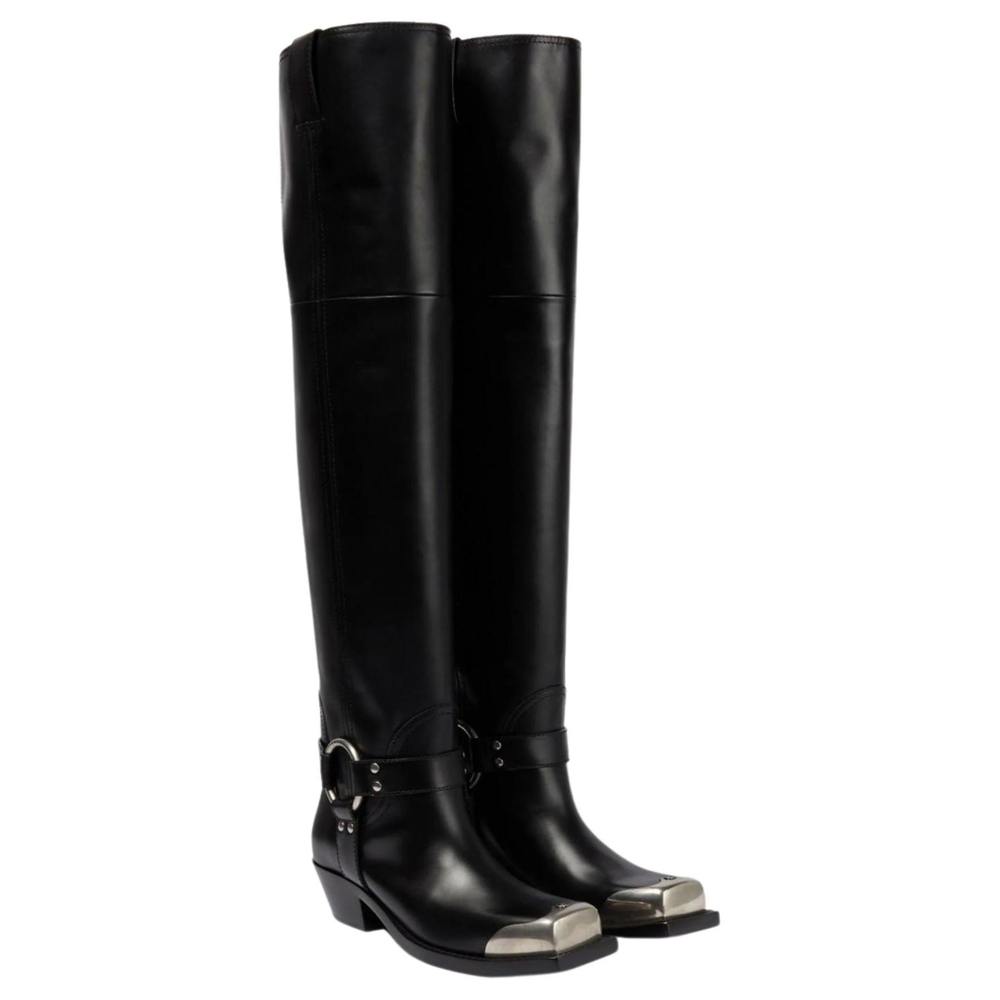 GUCCI Over the knee Boots 4.5cm Women"s Black