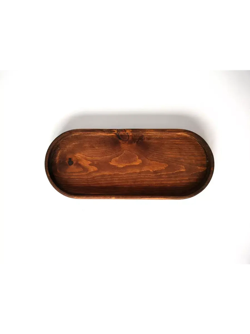 Поднос деревянный овальный