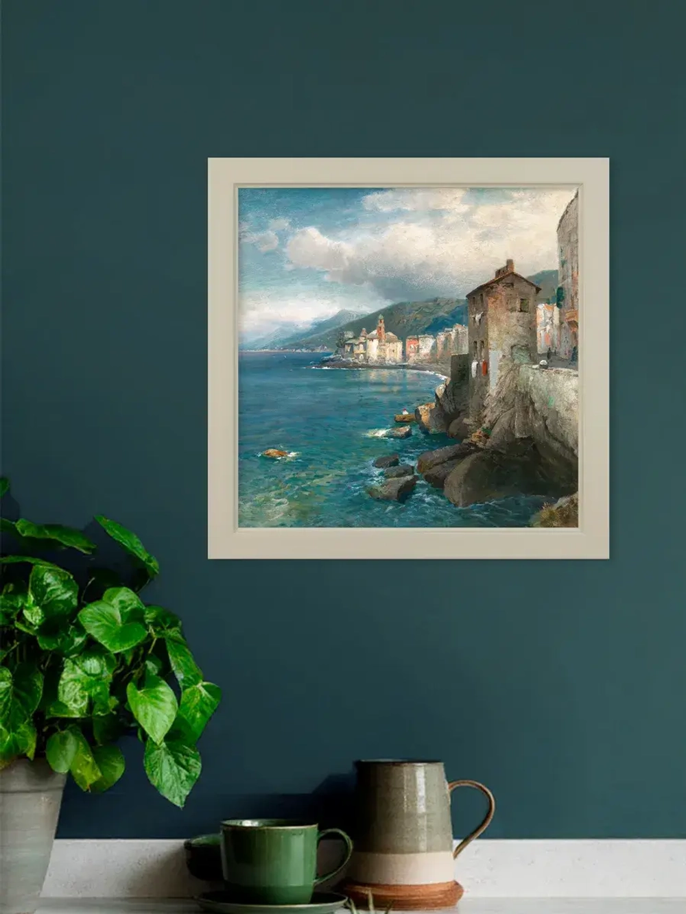 Картина на натуральном холсте настенная интерьерная 27*27 см