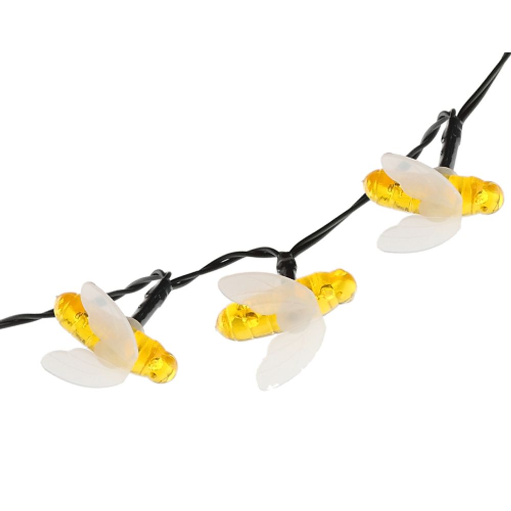 ERASG024-03 ЭРА Садовая гирлянда Пчелки на солнечной батарее, 5,8 м | Садовые декоративные светильники