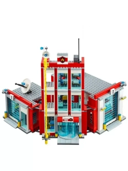 Конструктор Сити Пожарная часть 1213 деталей
