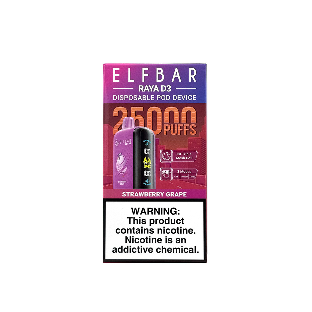 ELF BAR RAYA D3 - Strawberry Grape (5% nic)