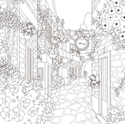 Koto no Ki Magure Flower Tour. Coloring Book