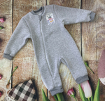 Комбинезон теплый на молнии без лапок. Футер КЗФ-07 (Размер: 80)